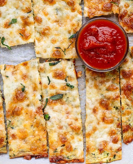 Keto Cheesy Zucchini Breadsticks Recipe