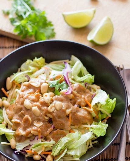 Pasta Salad With Peanut Butter Dressing