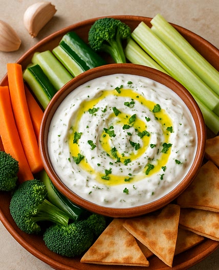 Zesty Garlic Yogurt Dip