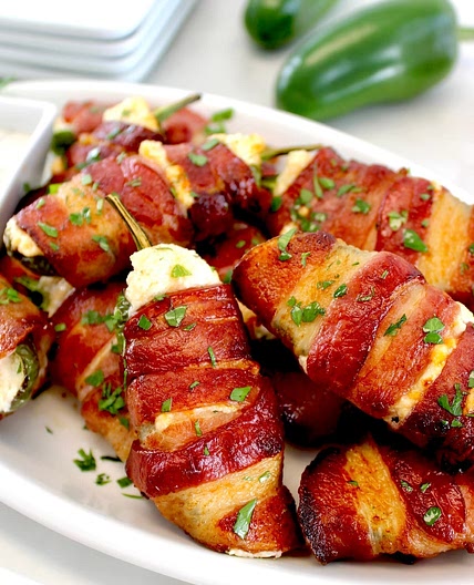 Air Fryer Bacon Wrapped Jalapeño Poppers