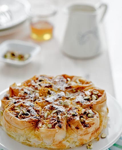 Greek-Style Creamy Custard Phyllo Pie
