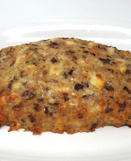 Chicken and Mushroom Meatloaf with Fontina Cheese