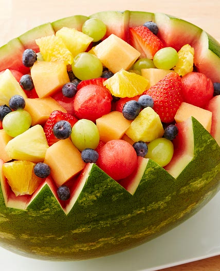 Carved Watermelon Bowl