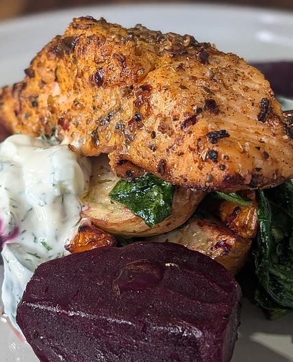 Derry Clarke's air-fryer salmon fillets: Today