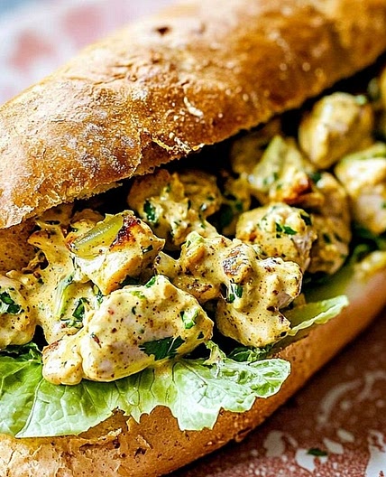 Sandwich poulet curry