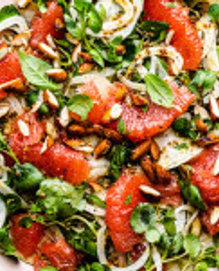 Grapefruit and fennel salad