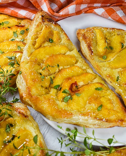 Peach and Mascarpone Pastries