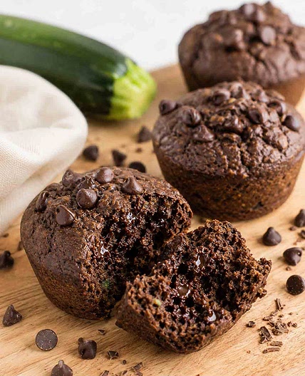 Chocolate Zucchini Muffins