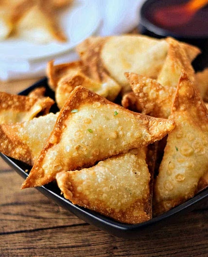Healthier Crab Rangoon