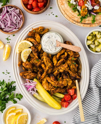 Air Fryer Chicken Shawarma