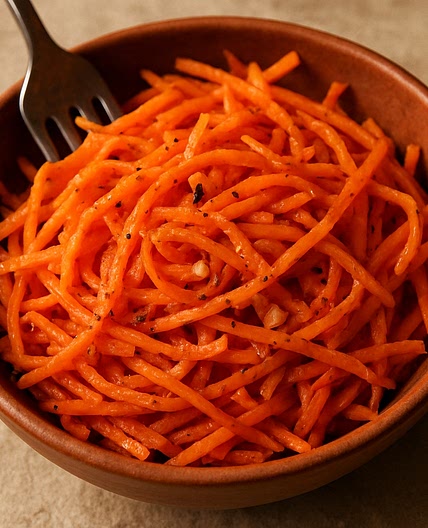 Spicy pickled carrot salad