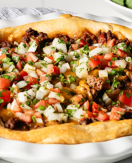 Easy Crescent Taco Bake