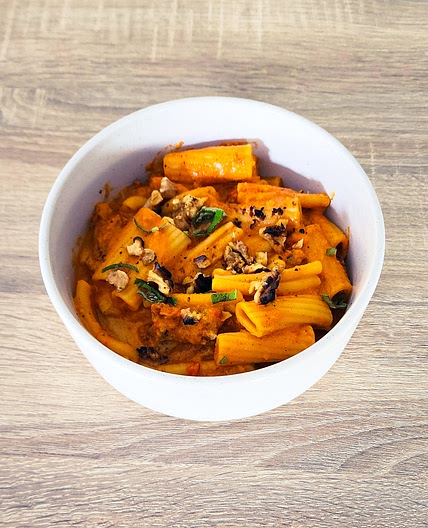 Rigatoni crémeux au chèvre