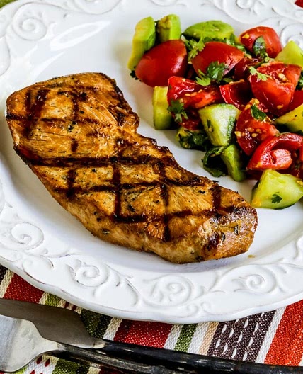 Marinated Grilled Pork Sirloin Chops