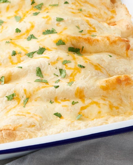 Creamy Chicken Enchiladas
