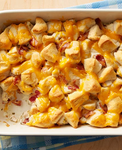 Chicken-Bacon-Ranch Bubble-Up Bake