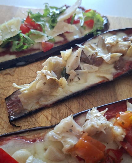Eggplant Pizzaiola - Anchovies and Marinated Artichokes
