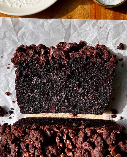 Double Chocolate Crumb Banana Bread (with Brown Butter and Chocolate Chip Crumb Topping) — Well Made by Kiley