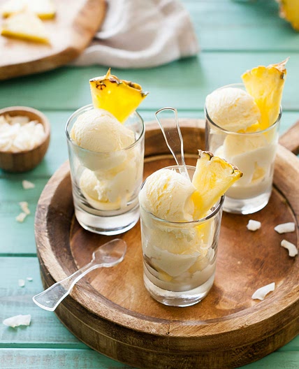 Fresh Pineapple Ice Cream