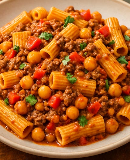 High Protein Creamy Beef Pasta