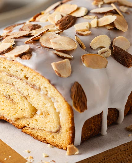 Almond-Cream Cheese Cinnamon Roll Swirl Bread