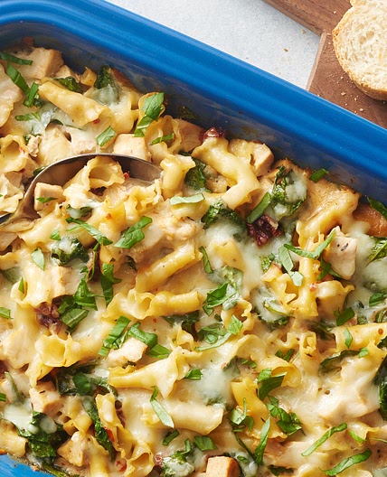 One-Pan Tuscan Chicken Pasta Bake