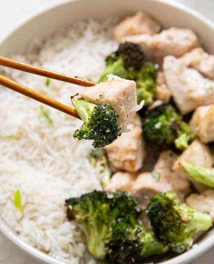 Air Fryer Chicken and Broccoli