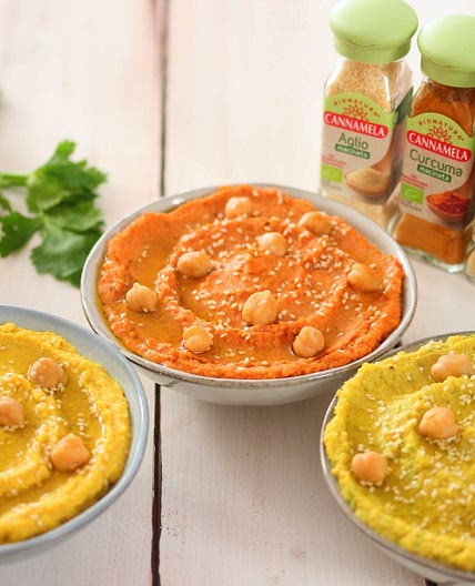 Hummus di ceci in tre versioni