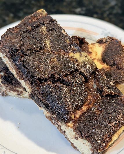 High Protein Brownie Cheesecake Bars