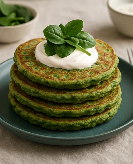 Savoury Spinach Pancakes