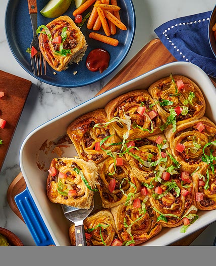 Cheeseburger Crescent Roll Bake