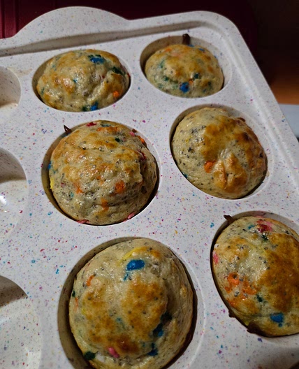 Pancake protein puffs