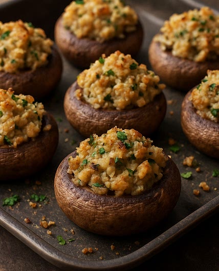 Fountains Stuffed Mushrooms