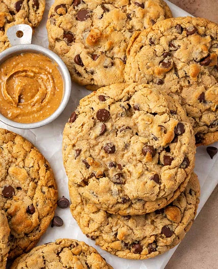Peanut Butter Oatmeal Chocolate Chip Cookies