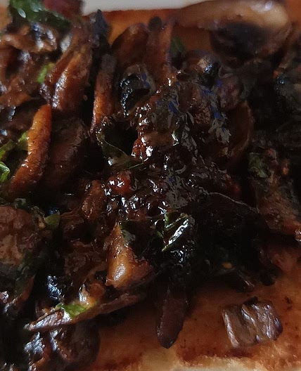 JP's Spicy Mushroom Toasts