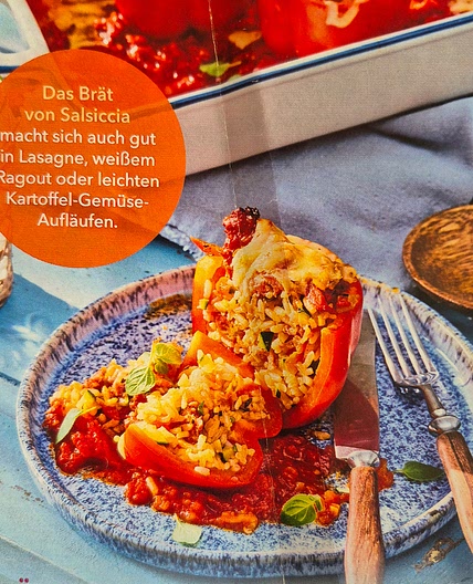 Gefüllte Paprika Chorizo