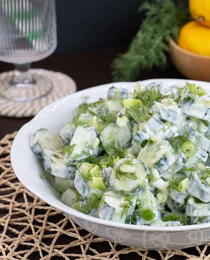 Greek Tzatziki Cucumber Salad