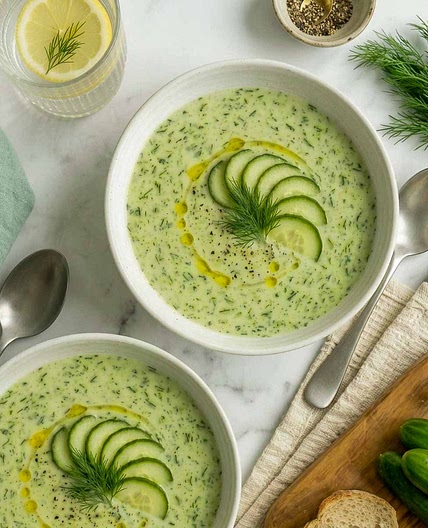 Cucumber Kefir Soup
