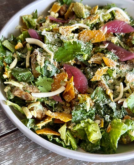 High Protein Chicken Taco Salads