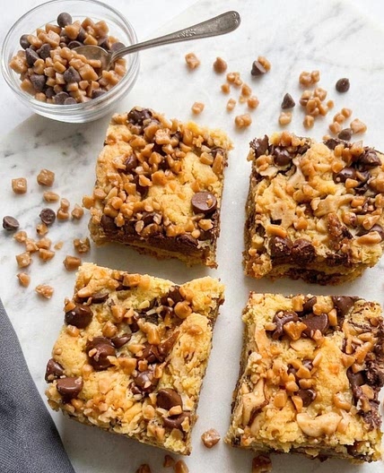 Cake Mix Toffee Bars