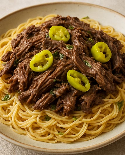 Mississippi Beef Pasta