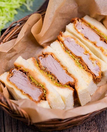 Katsu Sando (Japanese Pork Cutlet Sandwich) with Homemade Sauce