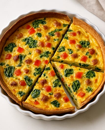 High Protein Tortilla Quiche