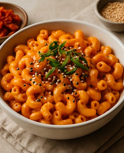 Korean-inspired mac & cheese