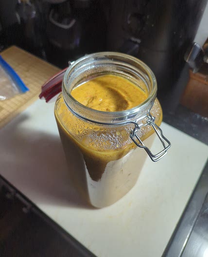 It's a goop soup 2! (Sweet peppers and Falafel)
