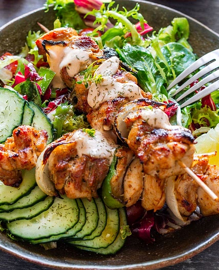 Grilled Chicken Kabobs