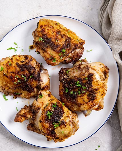 Air Fryer Blackened Chicken Thighs