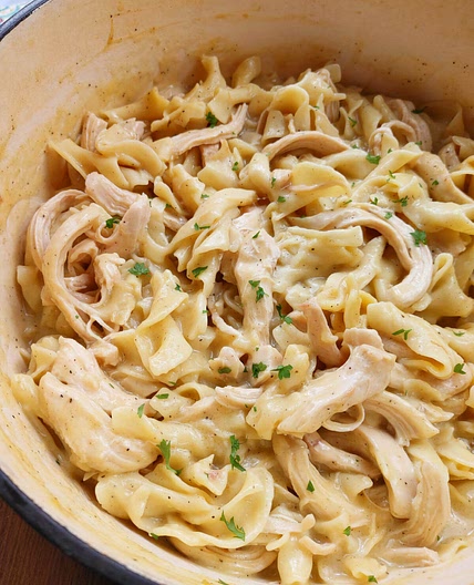 Chicken & Noodles (Stove-Top or Crock Pot)