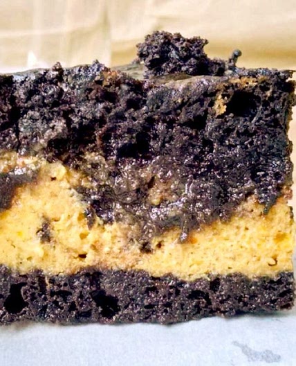Pumpkin Cheesecake Swirl Brownies