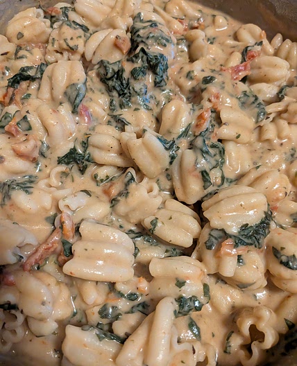 Tuscan Lima bean pasta sauce